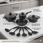 🍳BATERIA DE COCINA ROYAL MARK™️ X 13 PIEZAS