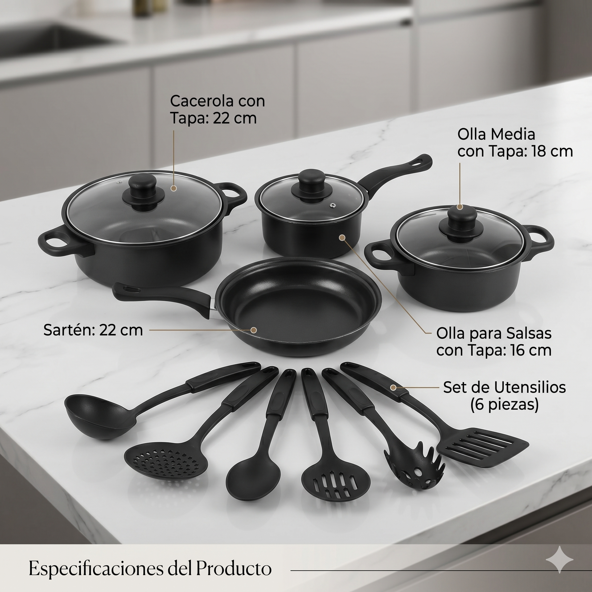 🍳BATERIA DE COCINA ROYAL MARK™️ X 13 PIEZAS